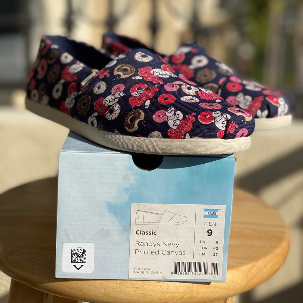 TOMS Randys Navy Printed Canvas (Men’s)